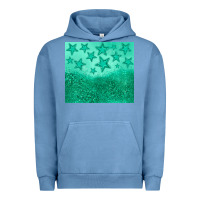 Pigment Pebble Blue green glitter star Urban Hoodie - JahusDesignShop