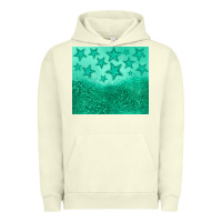 Pigment Pistachio green glitter star Urban Hoodie - JahusDesignShop