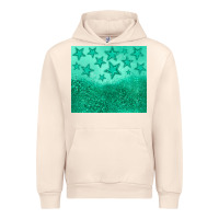 Sandshell green glitter star Urban Hoodie - JahusDesignShop
