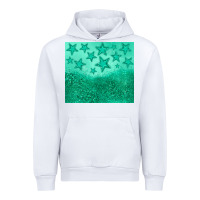 White green glitter star Urban Hoodie - JahusDesignShop