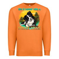 Carrot life is better with a border collie Premium Sweatshirt - texasbilliewilder