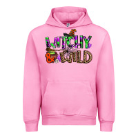 Fuchsia Pink witchy and wild Urban Hoodie - AdoDesignShop