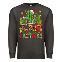 Smoke christmas cactus merry cactmas Premium Sweatshirt - Zillion Design Studio