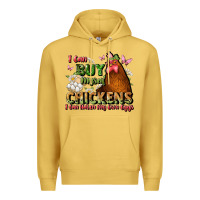 Antique Gold i can buy myself chickens i can hatch my own eggs Premium Hoodie - JahusDesignShop