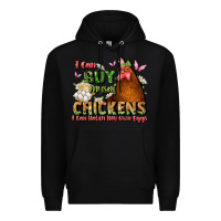 Black i can buy myself chickens i can hatch my own eggs Premium Hoodie - JahusDesignShop