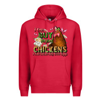 Cardinal i can buy myself chickens i can hatch my own eggs Premium Hoodie - JahusDesignShop