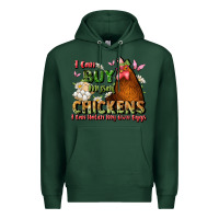 Sports Green i can buy myself chickens i can hatch my own eggs Premium Hoodie - JahusDesignShop