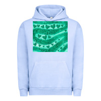 Pigment Grape Ice green glitter heart Urban Hoodie - JahusDesignShop