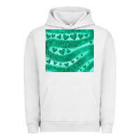 Pigment Lunar Rock green glitter heart Urban Hoodie - JahusDesignShop