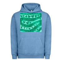 Pigment Pebble Blue green glitter heart Urban Hoodie - JahusDesignShop
