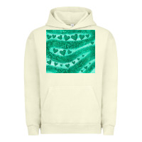 Pigment Pistachio green glitter heart Urban Hoodie - JahusDesignShop