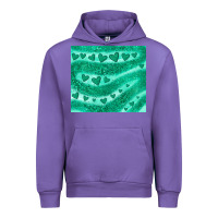 Tulip green glitter heart Urban Hoodie - JahusDesignShop