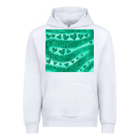 White green glitter heart Urban Hoodie - JahusDesignShop