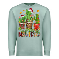 Seafoam christmas cactus feliz navidad Premium Sweatshirt - Zillion Design Studio