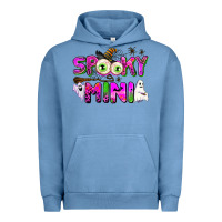 Pigment Pebble Blue spooky mini Urban Hoodie - AdoDesignShop