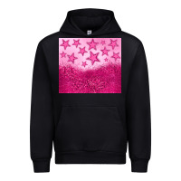 Black pink glitter star Urban Hoodie - JahusDesignShop