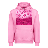 Fuchsia Pink pink glitter star Urban Hoodie - JahusDesignShop