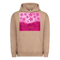 Pigment Burro pink glitter star Urban Hoodie - JahusDesignShop