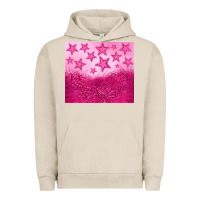 Pigment French Oak pink glitter star Urban Hoodie - JahusDesignShop
