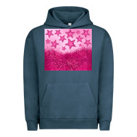Pigment Midnight Navy pink glitter star Urban Hoodie - JahusDesignShop