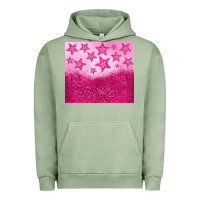 Pigment Oil Green pink glitter star Urban Hoodie - JahusDesignShop