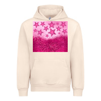 Sandshell pink glitter star Urban Hoodie - JahusDesignShop
