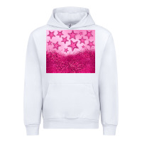 White pink glitter star Urban Hoodie - JahusDesignShop