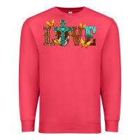 Cardinal love with cross Premium Sweatshirt - texasbilliewilder
