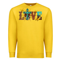 Love With Cross Premium Sweatshirt | Teevron