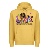 Antique Gold love autism awareness Premium Hoodie - JahusDesignShop