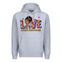 Heather Grey love autism awareness Premium Hoodie - JahusDesignShop