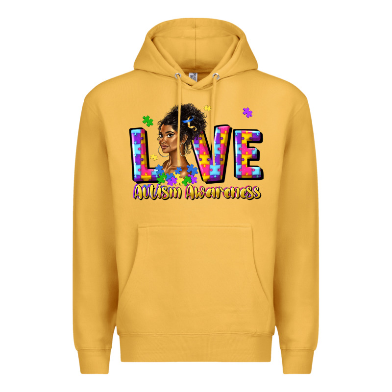 Love Autism Awareness Premium Hoodie by JahusDesignShop | Teevron