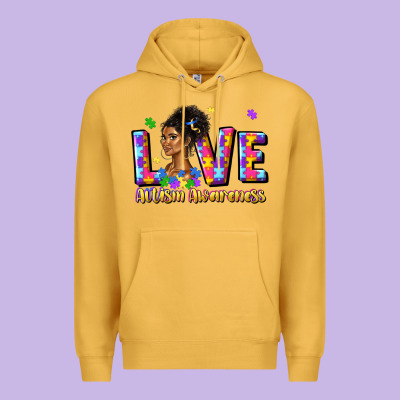 Love Autism Awareness Premium Hoodie Designed By Jahusdesignshop