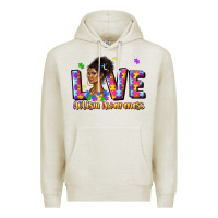 Oatmeal Heather love autism awareness Premium Hoodie - JahusDesignShop