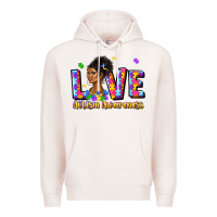 Pale Pink love autism awareness Premium Hoodie - JahusDesignShop