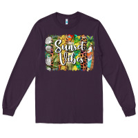 Plum sunset vibes brush stroke Long Sleeve Tee - BarkalooDesign