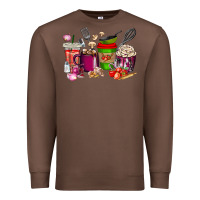 Chestnut lunch lady coffee cups Premium Sweatshirt - texasbilliewilder