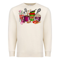 Sandshell lunch lady coffee cups Premium Sweatshirt - texasbilliewilder