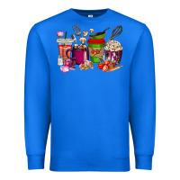 True Royal lunch lady coffee cups Premium Sweatshirt - texasbilliewilder