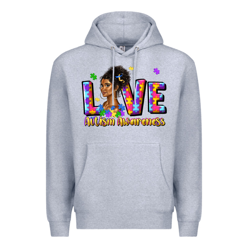 Love Autism Awareness Premium Hoodie by JahusDesignShop | Teevron