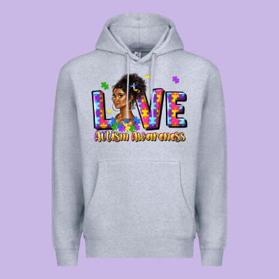 Love Autism Awareness Premium Hoodie Designed By Jahusdesignshop