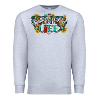 Heather Grey miner life Premium Sweatshirt - texasbilliewilder