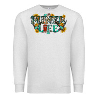 Oatmeal Heather miner life Premium Sweatshirt - texasbilliewilder