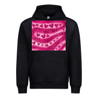 Black pink glitter heart Urban Hoodie - JahusDesignShop