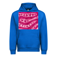 Cobalt pink glitter heart Urban Hoodie - JahusDesignShop