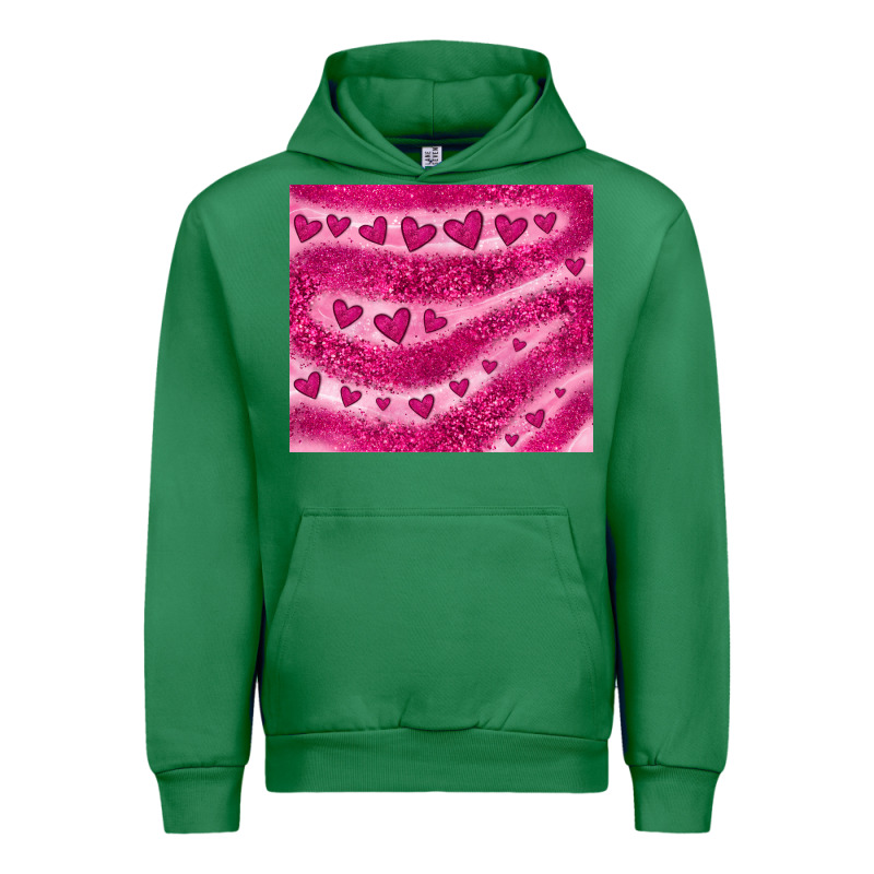 Pink Glitter Heart Urban Hoodie by JahusDesignShop | Teevron