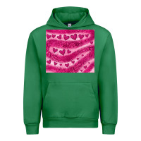 Emerald pink glitter heart Urban Hoodie - JahusDesignShop