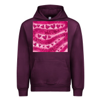 Mauve Wine pink glitter heart Urban Hoodie - JahusDesignShop