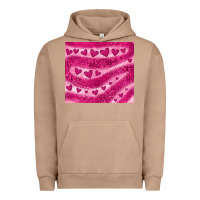 Pigment Burro pink glitter heart Urban Hoodie - JahusDesignShop