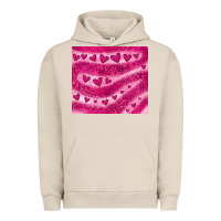 Pigment French Oak pink glitter heart Urban Hoodie - JahusDesignShop